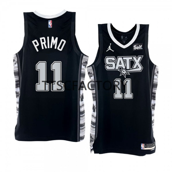 San Antonio Spurs Trikot Joshua Primo 11 Nike 2022-23 Statement Edition Schwarz Swingman - Herren San Antonio Spurs Trikot Joshua Primo 11 Nike 2022-23 Statement Edition Schwarz Swingman - Herren